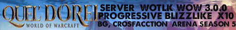Queldorei WoW Wotlk Blizzlike progresivo! Server Logo Queldorei WoW Wotlk Blizzlike progresivo! Server Logo